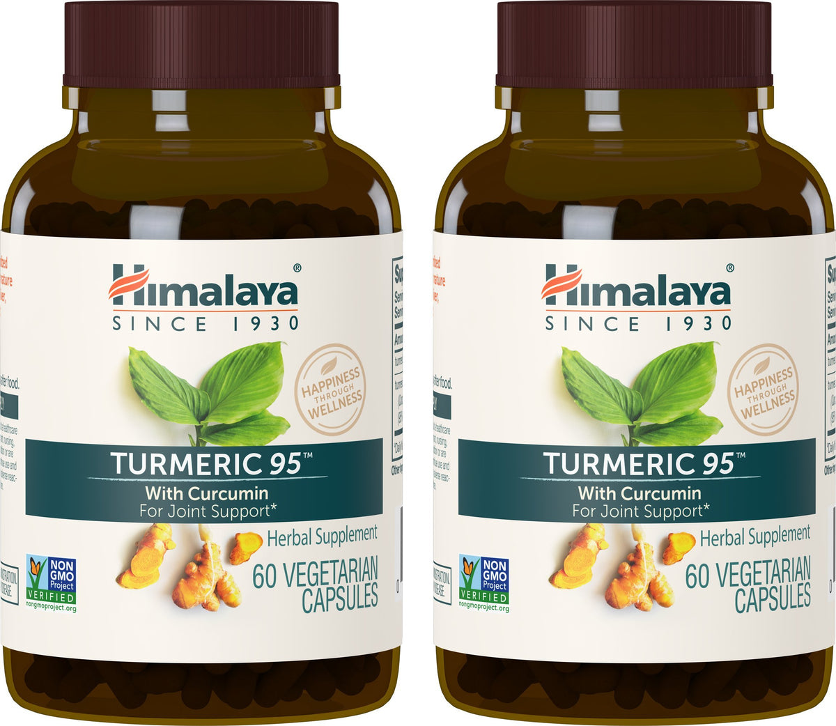 Himalaya Turmeric 95 bottle front showing joint support focus for daily mobility