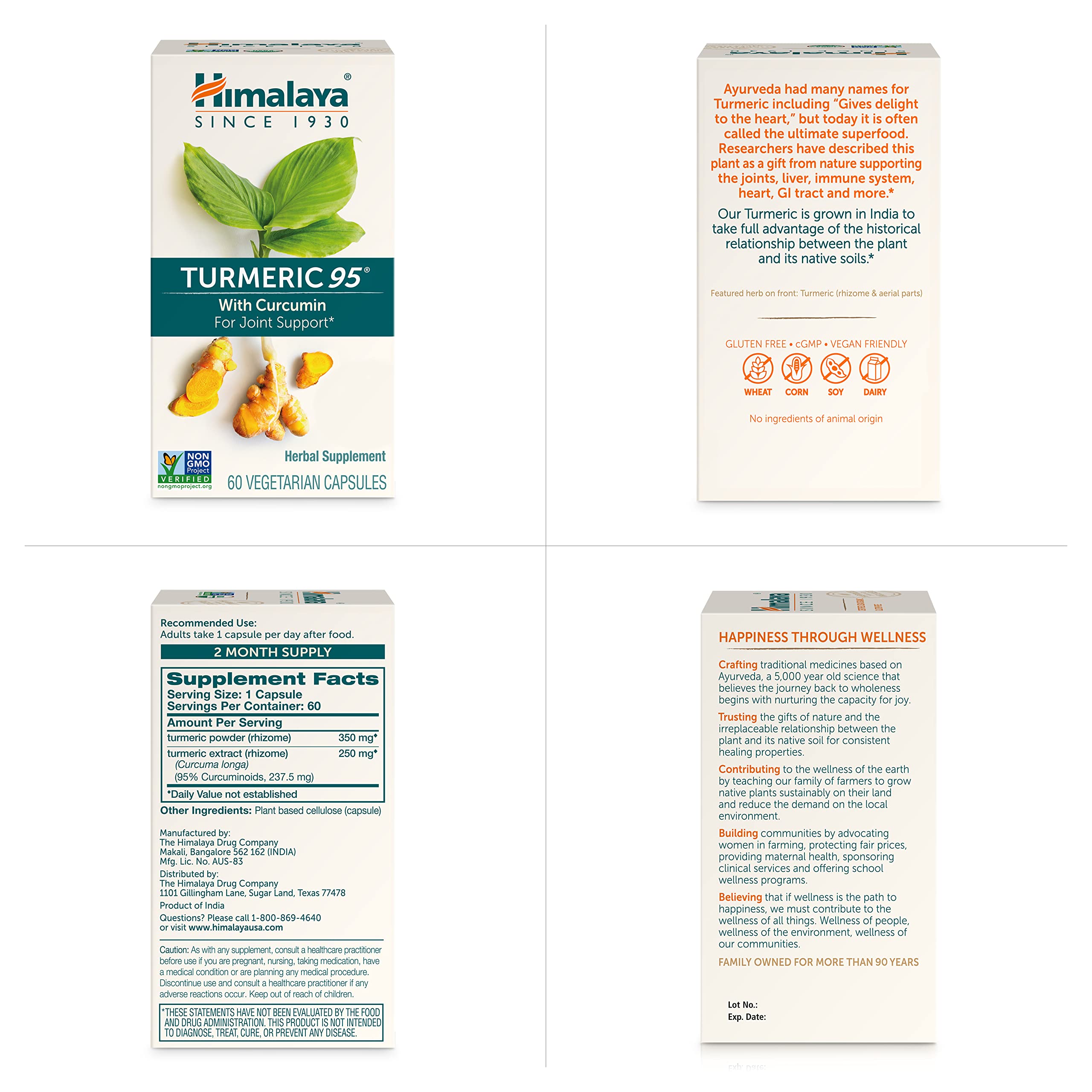 Himalaya Turmeric 95 bottle on a desk suggesting a daily wellness routine