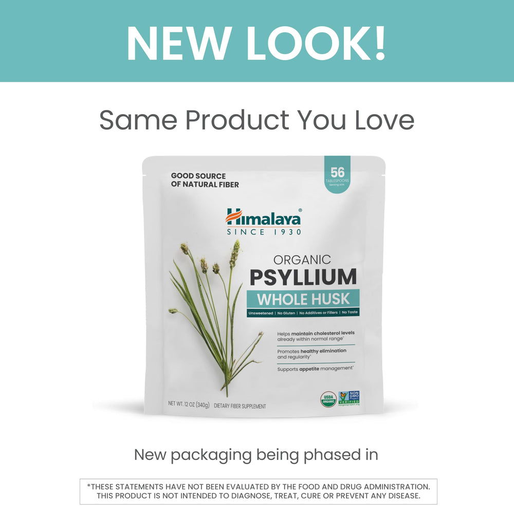 Two-pack Himalaya Psyllium Whole Husk packaging implies value and consistency.