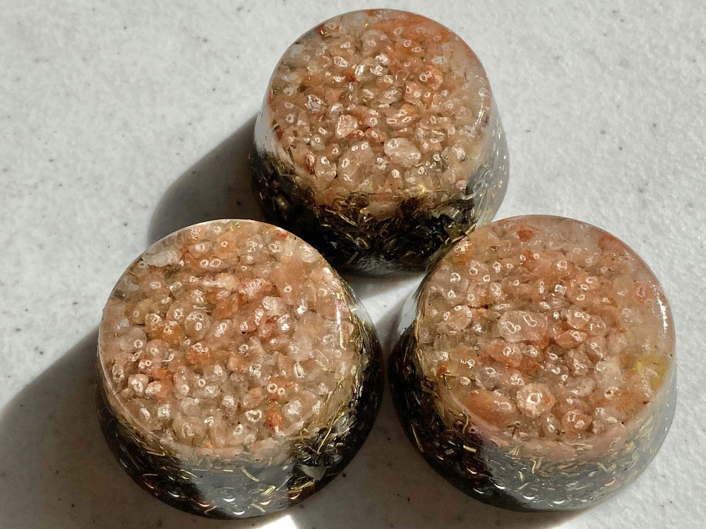 Himalayan Pink Salt Single Crystal Tower Buster Orgone Generator om-chant detail captures spiritual-frequency vibe
