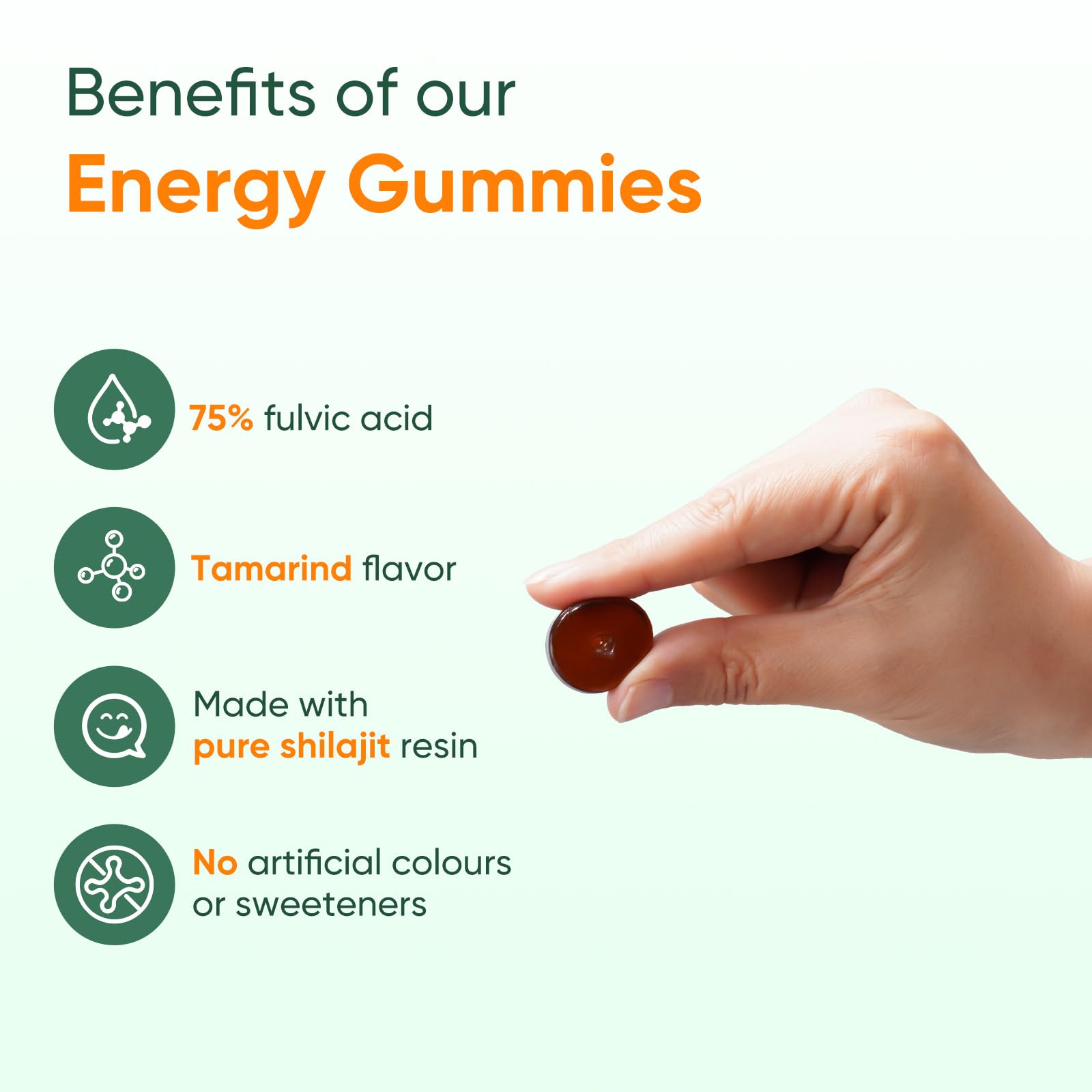 Himalayan Shilajit Gummies featuring Gokshura ingredient for balanced daily wellness.