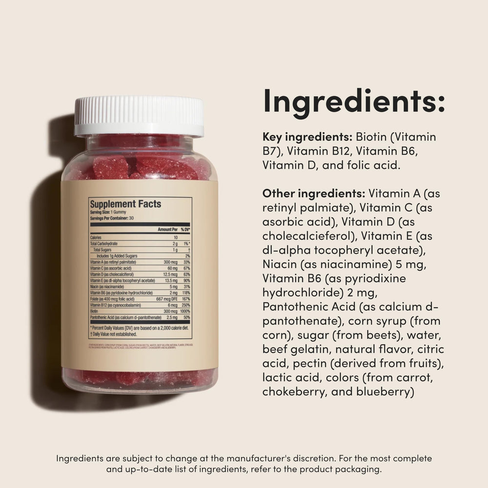Hims & Hers packaging with vitamin details visible