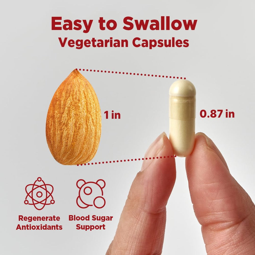 HINI Alpha Lipoic Acid 600mg label details emphasize clean ingredients