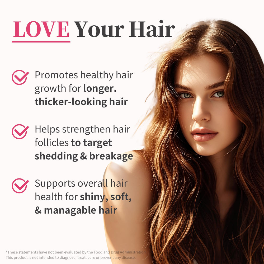 HiPlus label emphasizes biotin, zinc, iron for daily hair nourishment