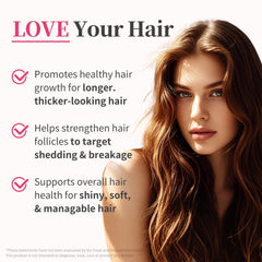 HiPlus label emphasizes biotin, zinc, iron for daily hair nourishment