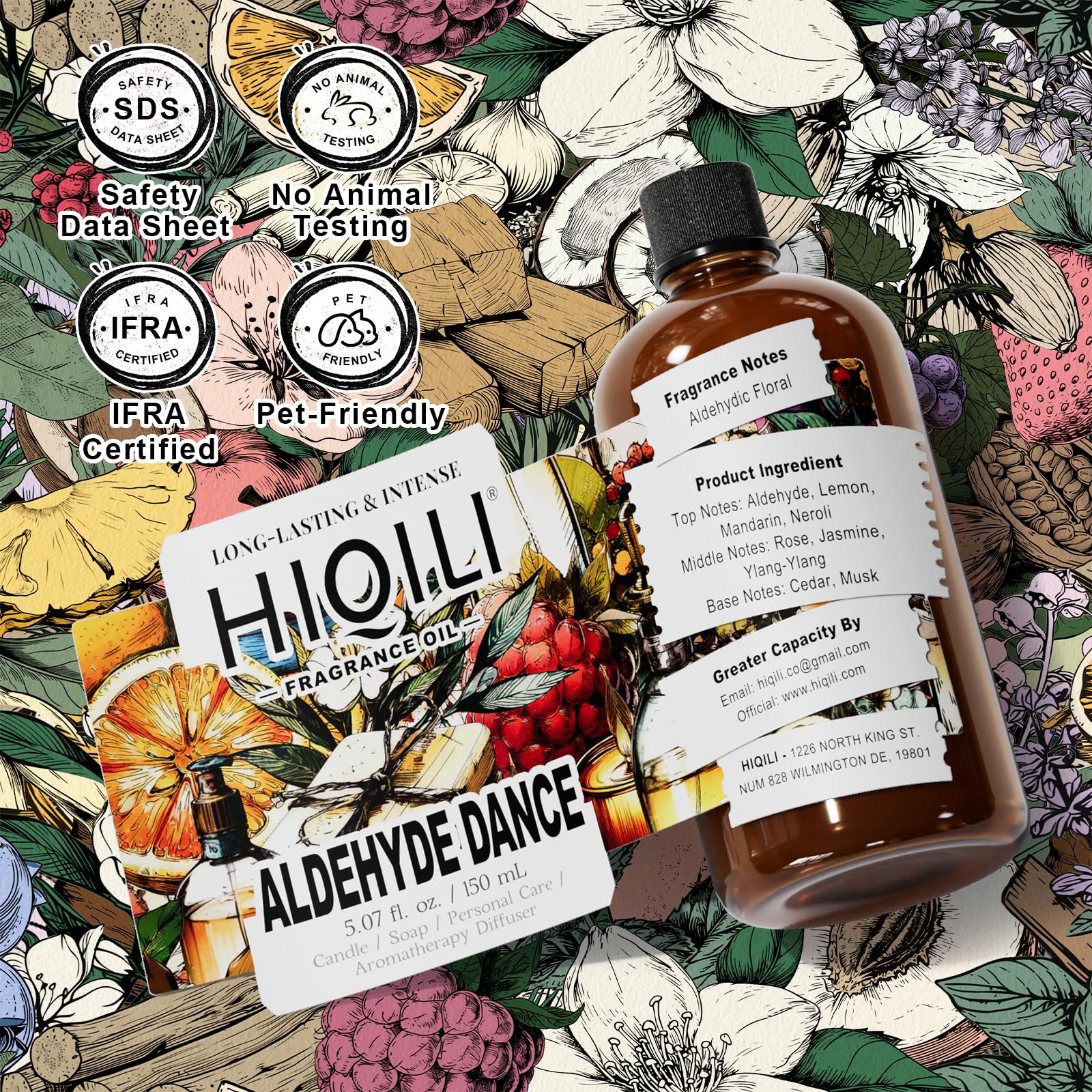 HIQILI Aldehyde Dance formula supports safe pet product DIY when diluted