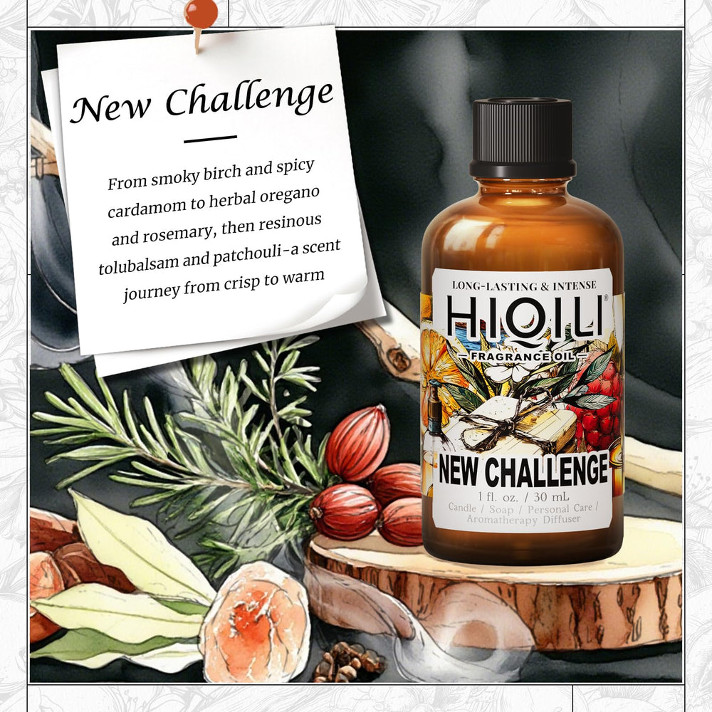 HIQILI Cha-llenge R-Fresh inspired scent for candle making.