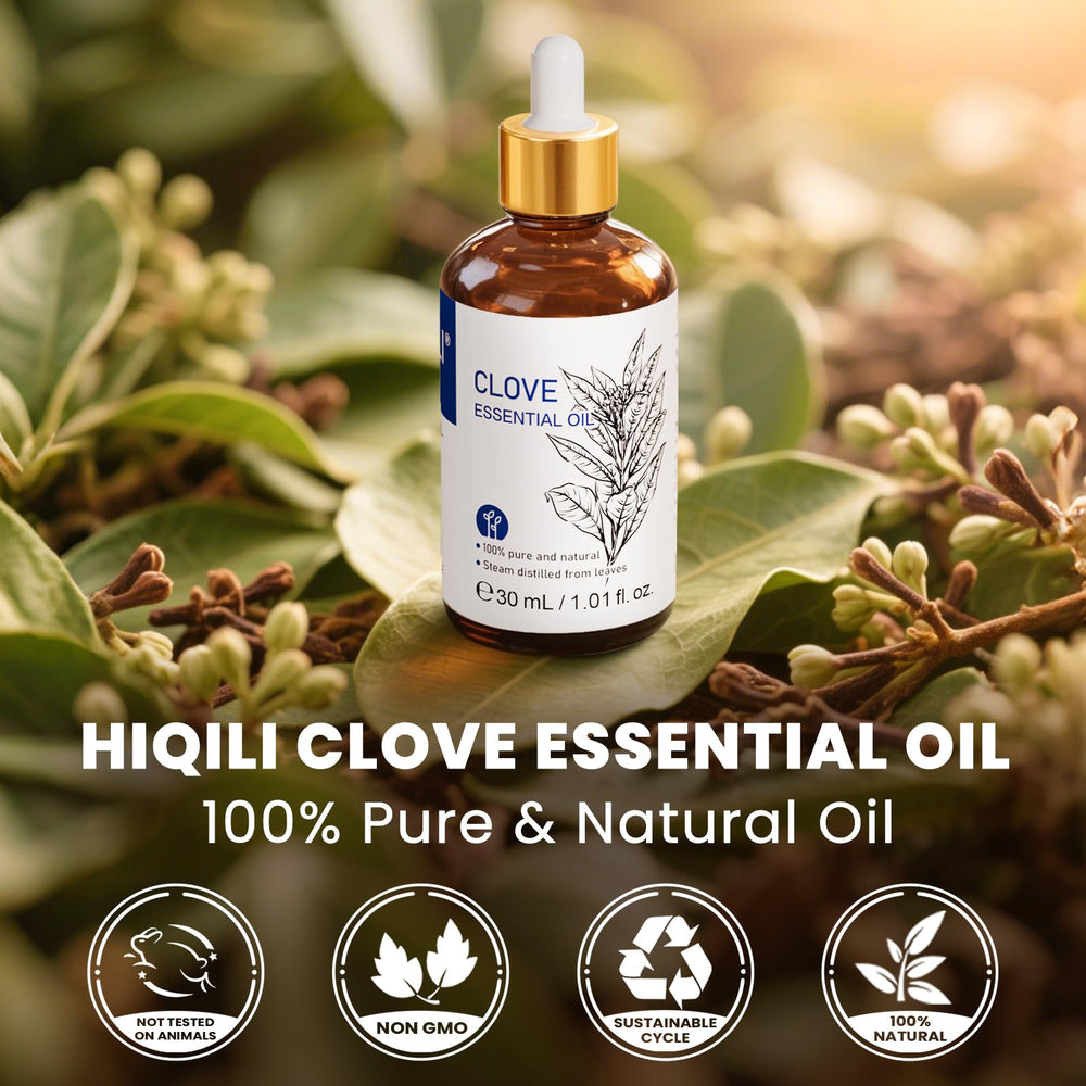 HIQILI Clove Oil diffuser for a calming herbaceous room aroma.