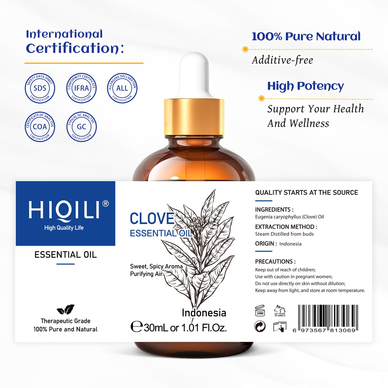 HIQILI Clove Oil kitchen-spa aroma during cleaning.