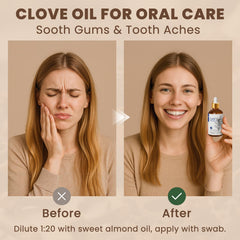 HIQILI Clove Oil for oral care and breath refreshment.