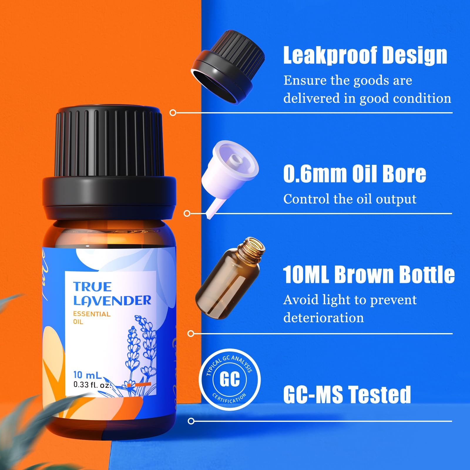 HIQILI tea-tree bottle offers cleansing aroma for diffusers and soaps
