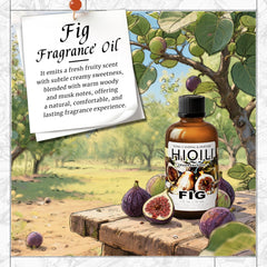 HIQILI Fig Fragrance Oil used in candle making for lasting notes