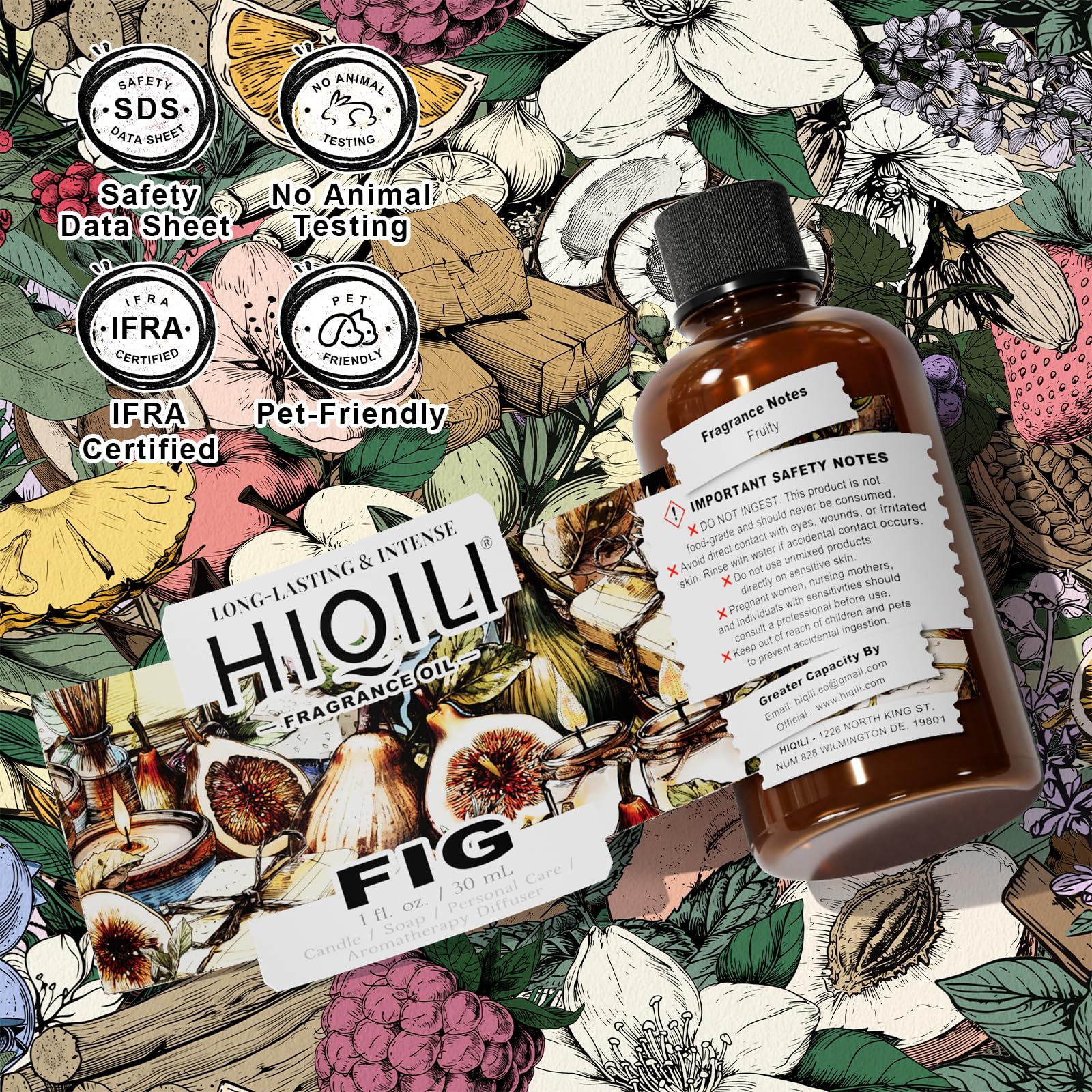 Diffuser scene featuring HIQILI Fig Fragrance Oil for inviting ambiance