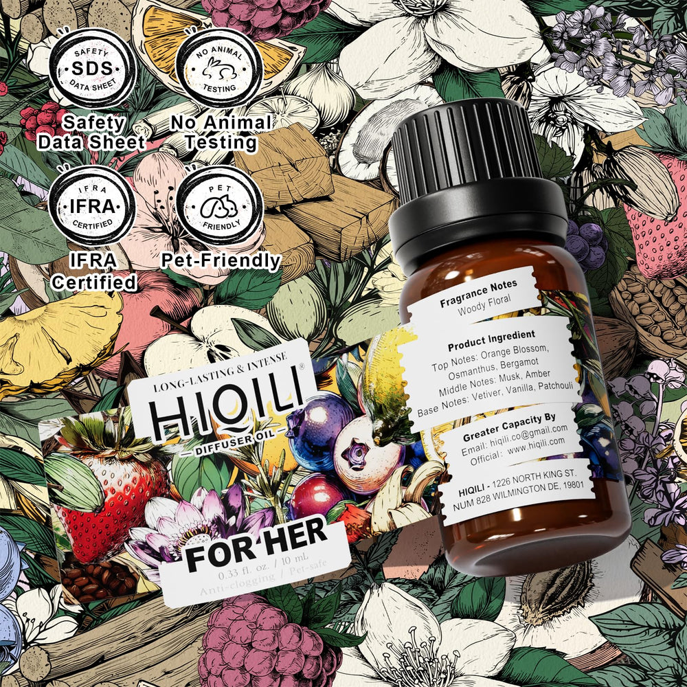 HIQILI for Her IFRA-pure formula with no colorants.