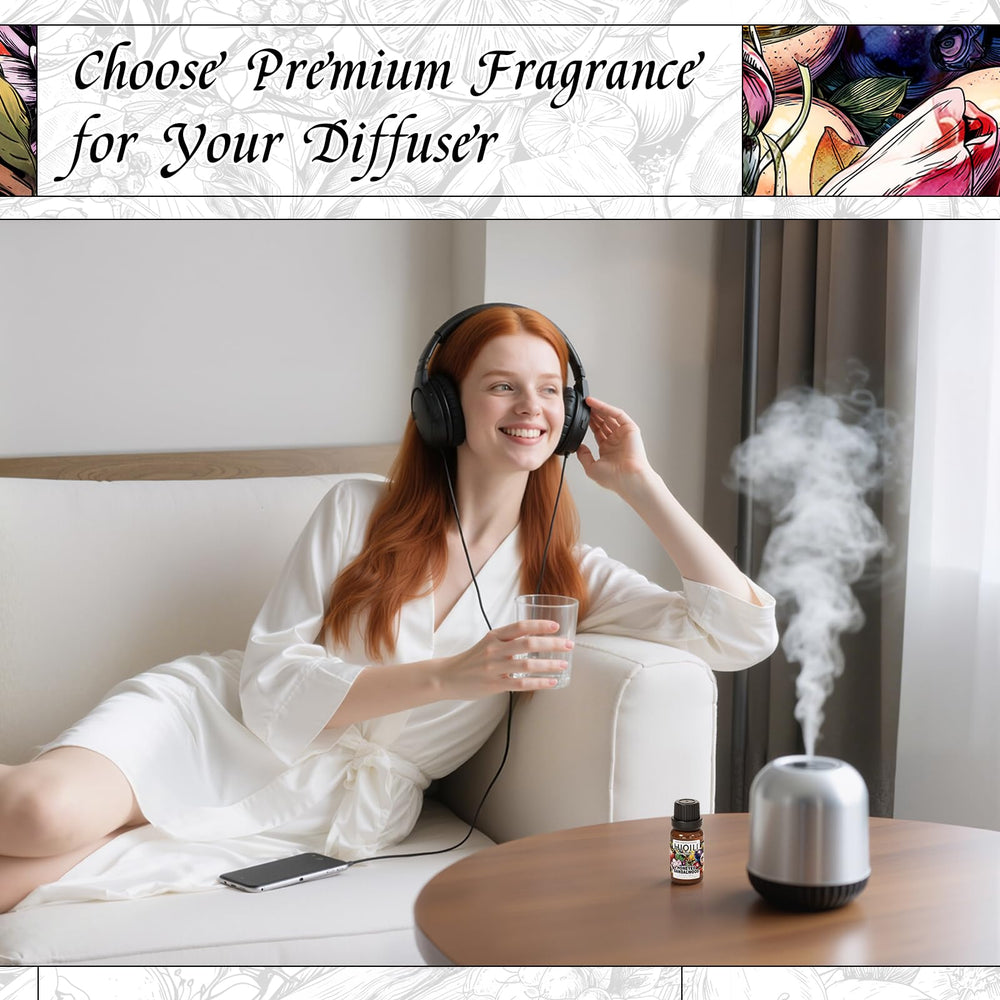 HIQILI Honeyed Sandalwood reed-diffuser blends with decor elegantly