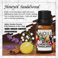 HIQILI Honeyed Sandalwood ultrasonic diffuser shows quick, even diffusion