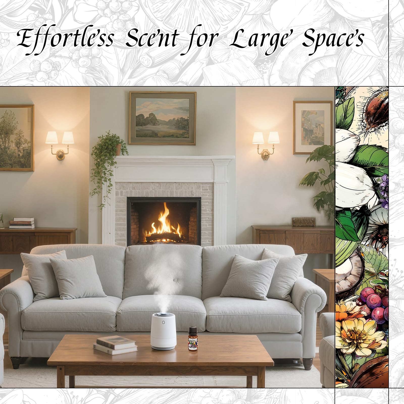 HIQILI Misty Cedar in a hotel lobby setting for elegant ambiance