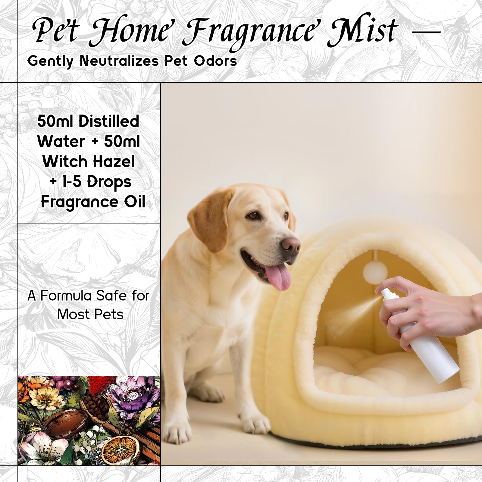 HIQILI Myrtle & Orange Blossom fragrance oil blending with candle or soap bases.