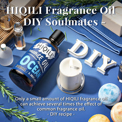 HIQILI Ocean Essential Oil shown in diffuser usage for room refreshment.