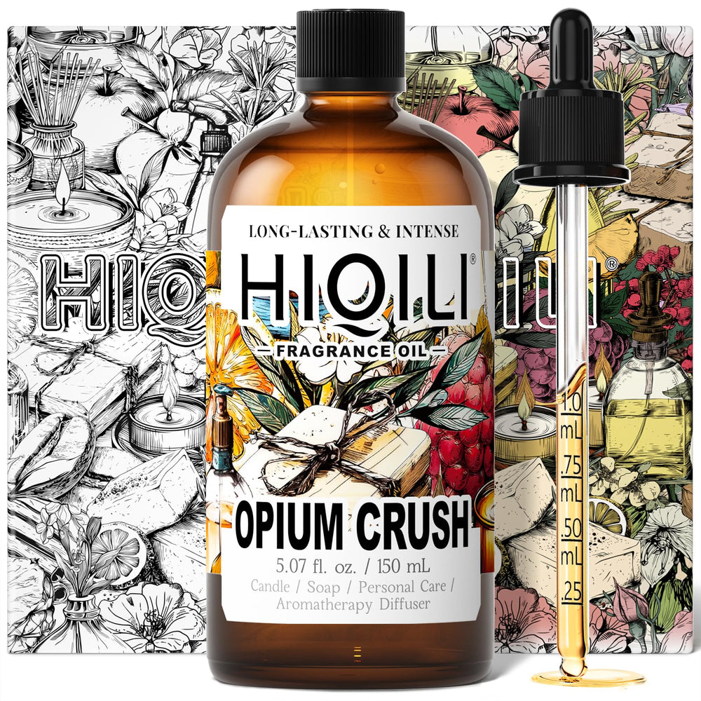 HiQILI Opium Crush bottle pour for vanilla-chocolate aroma, ideal for crafting at home
