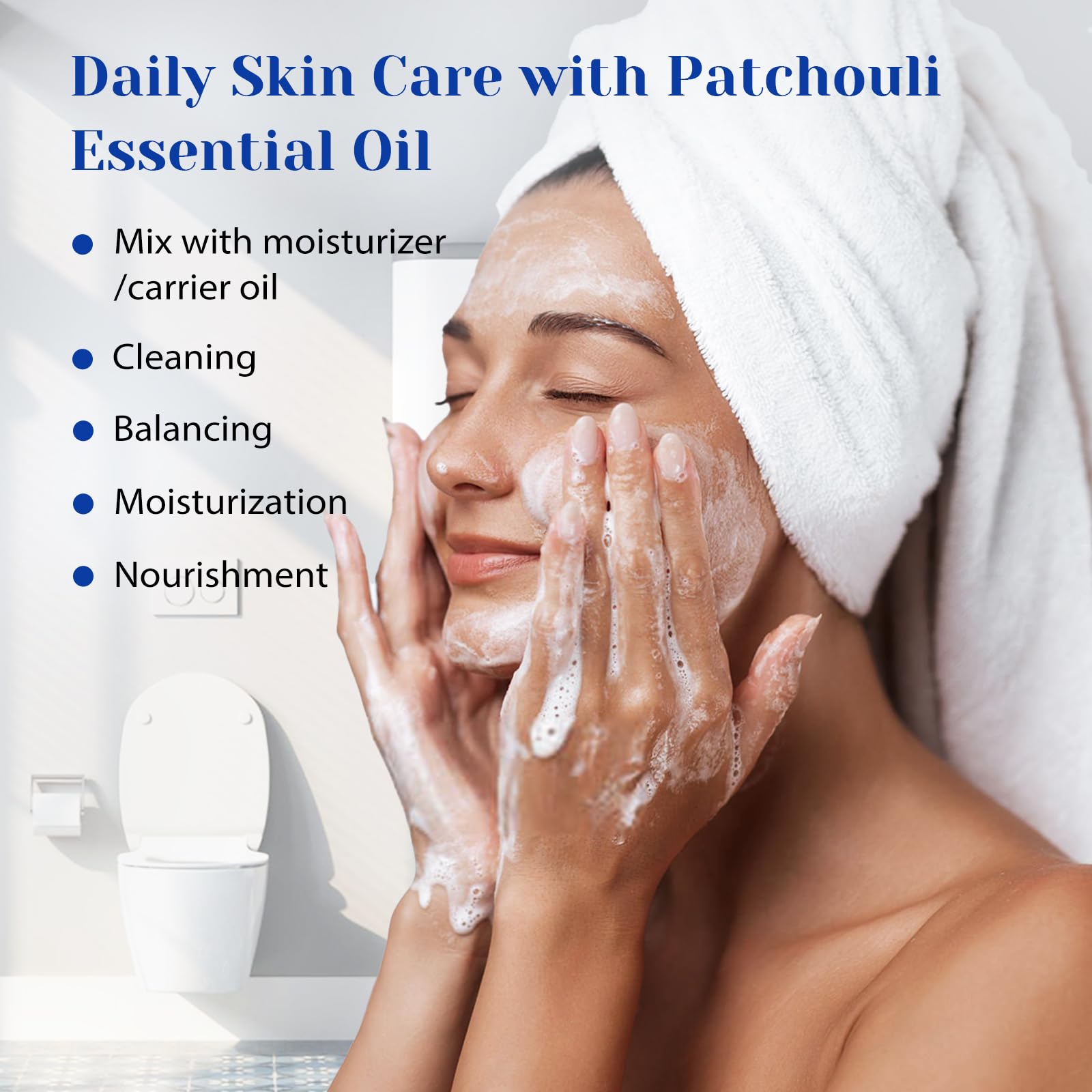 HIQILI Patchouli oil diffuser scene offering air refresh and focused ambiance.