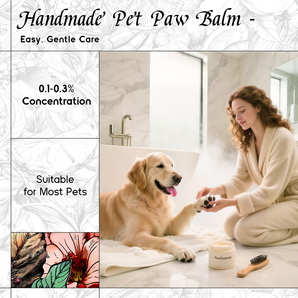 HIQILI Peach Nectar Garden paw balm gentle for pets and humans in DIY care