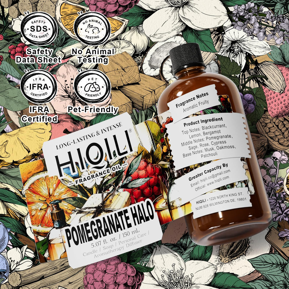 HIQILI Pomegranate Halo pet deodorizer spray for gentle odor control