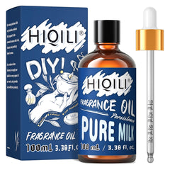 HIQILI Pure Milk Essential Oil bottle for diffusion with a creamy aroma.