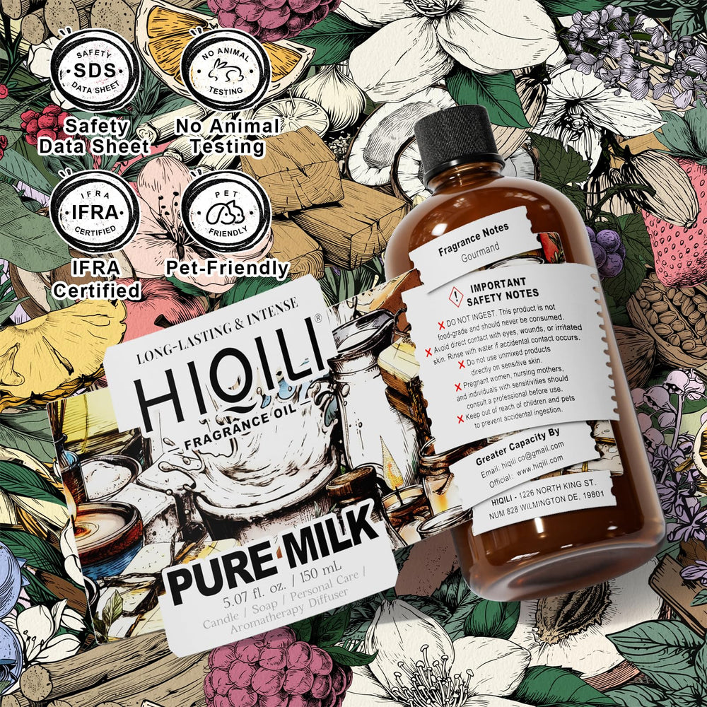 HIQILI Pure Milk fragrance oil for room spray creates inviting spaces with warmth.