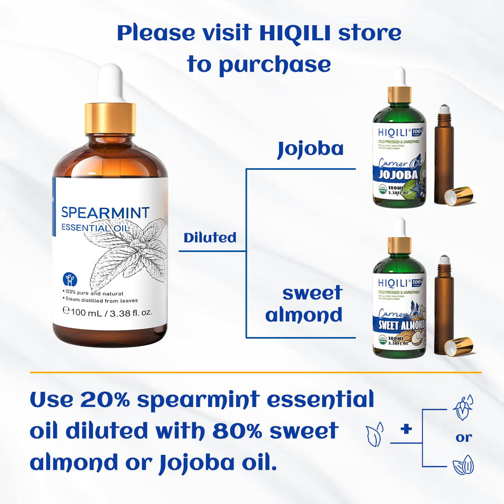 HIQILI Spearmint Oil diffuser setup ready for refreshing aroma