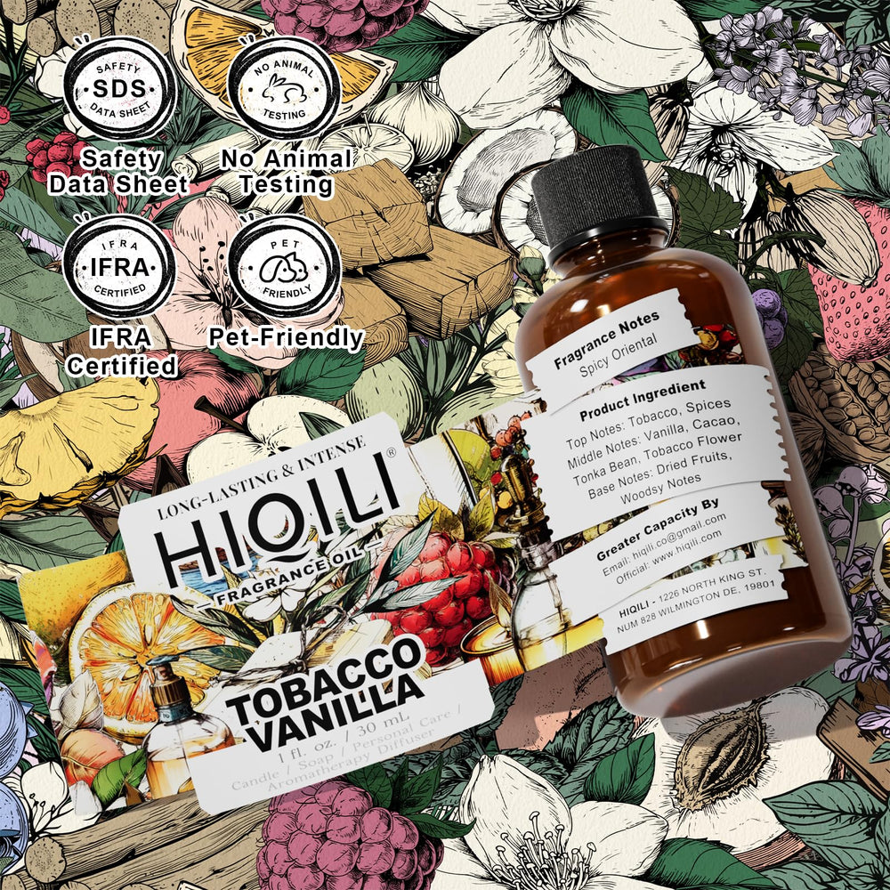 Luxurious HIQILI Tobacco Vanilla ambiance enhancing scent in the room.