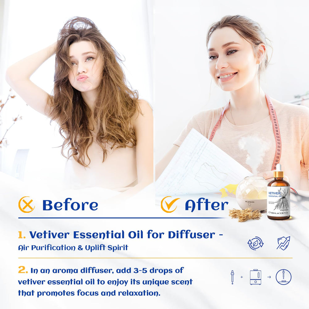 HIQILI Vetiver oil dropper cap enables controlled dosing for massages
