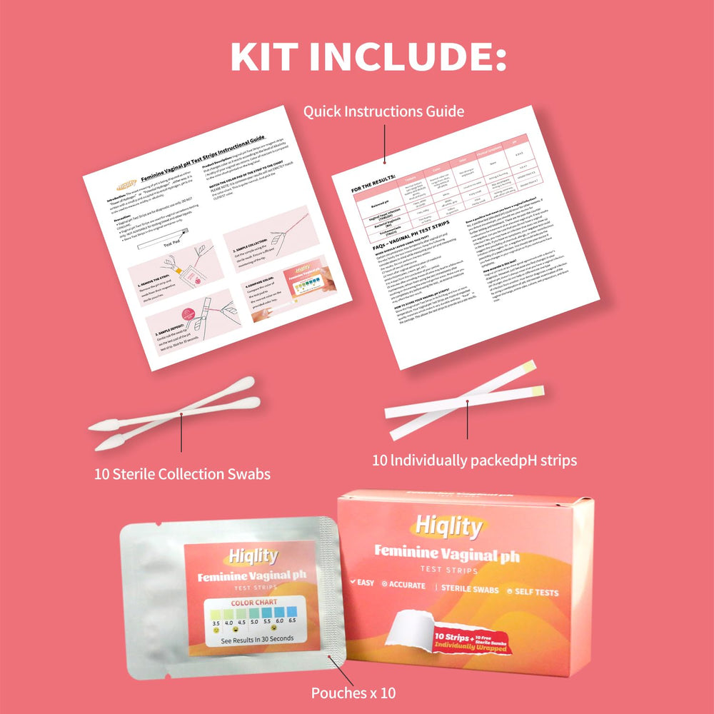 Hiqlity discreet at home use of vaginal pH test kit