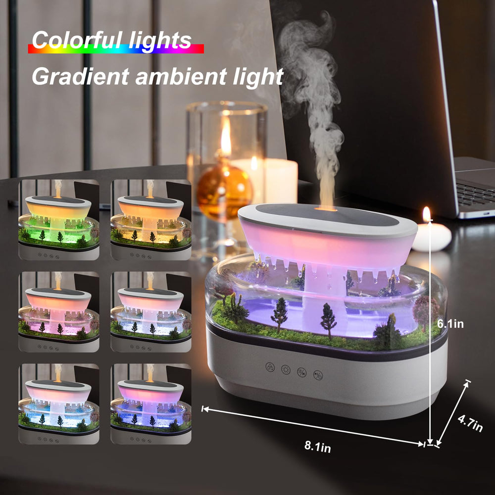 HIROGA Rain Diffuser 250ml capacity supports long-lasting diffusion