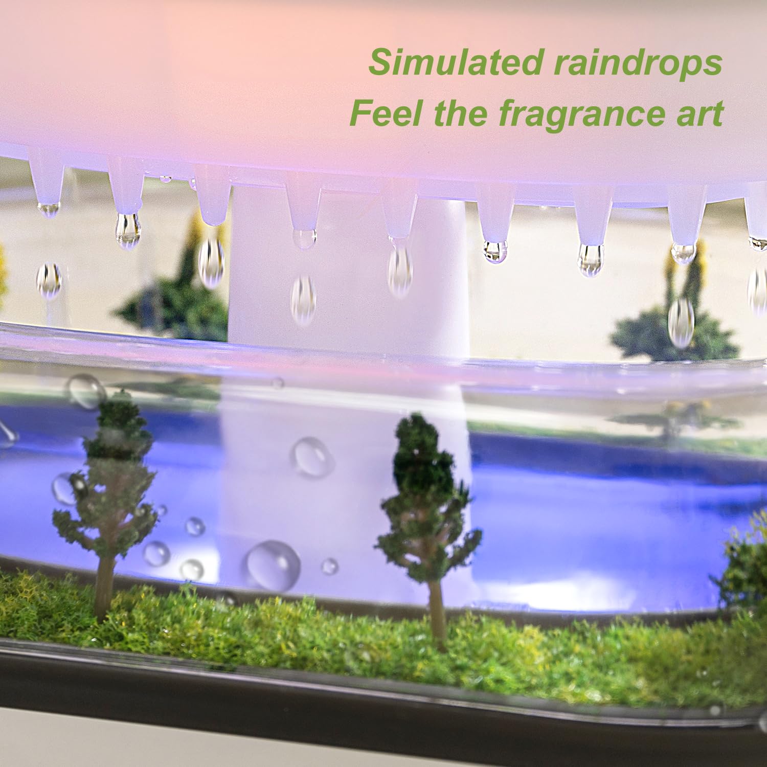 HIROGA Rain Diffuser water-tank transparent reservoir for easy filling