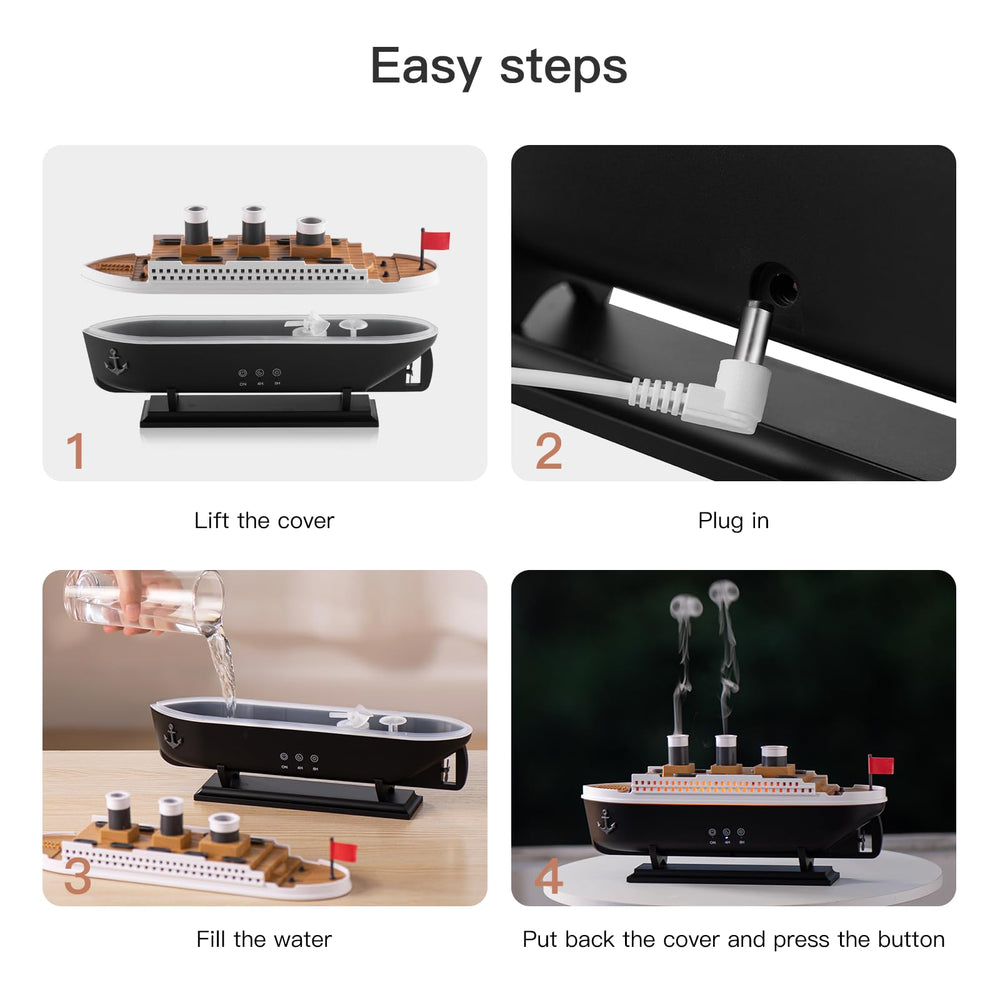 HIROGA Titanic Humidifier BPA-free design for safer home use