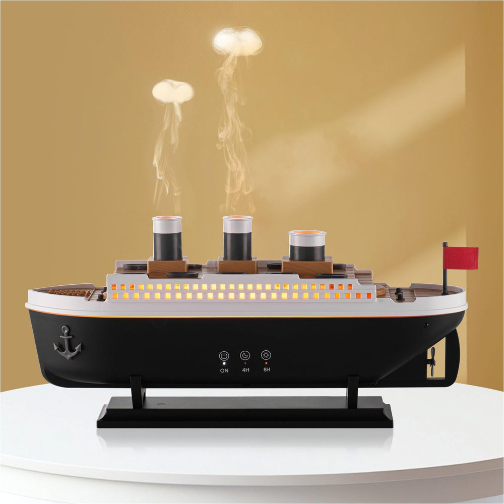 HIROGA Titanic Humidifier front view — compact 250ml diffuser for bedrooms