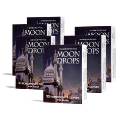 Historical Remedies Moon Drops sleep lozenges in package front view offer natural support for restful nights