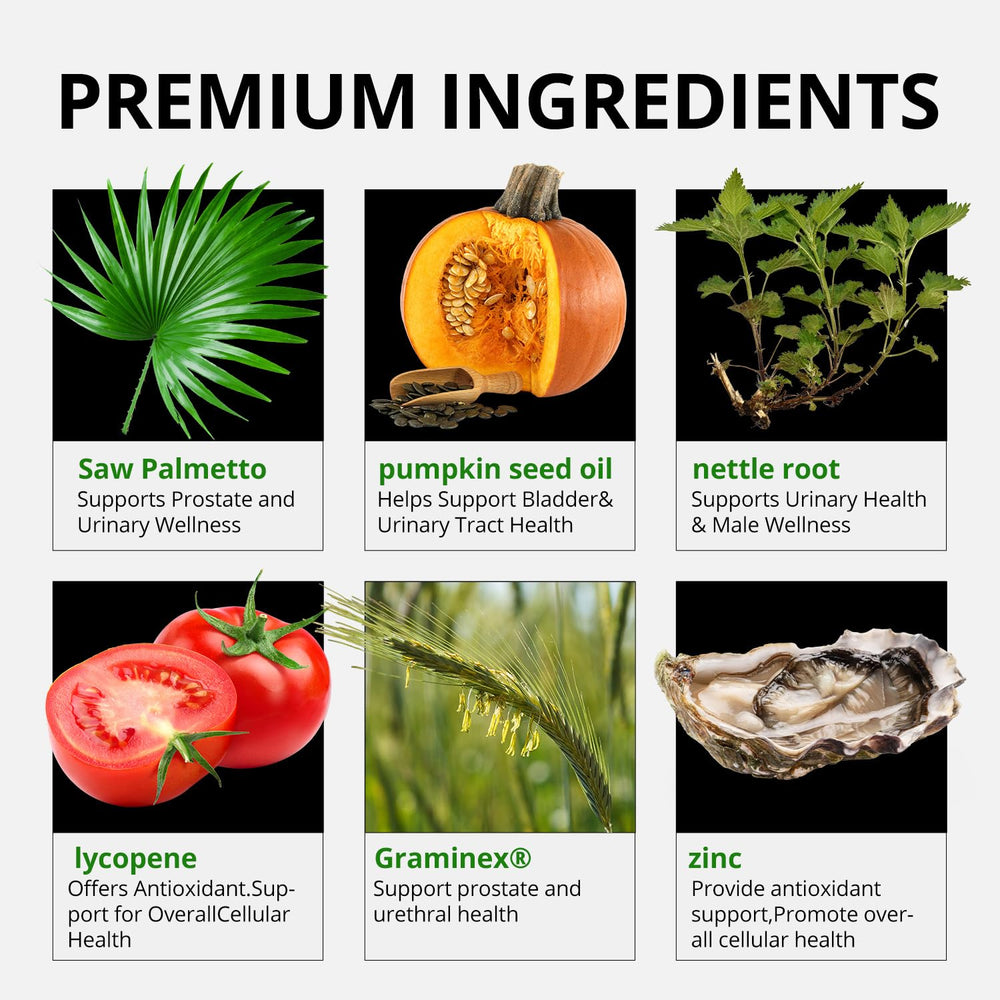 HiWell Absorfyx pumpkin seed oil softgels highlight hair and prostate wellness