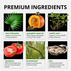 HiWell Absorfyx pumpkin seed oil softgels highlight hair and prostate wellness