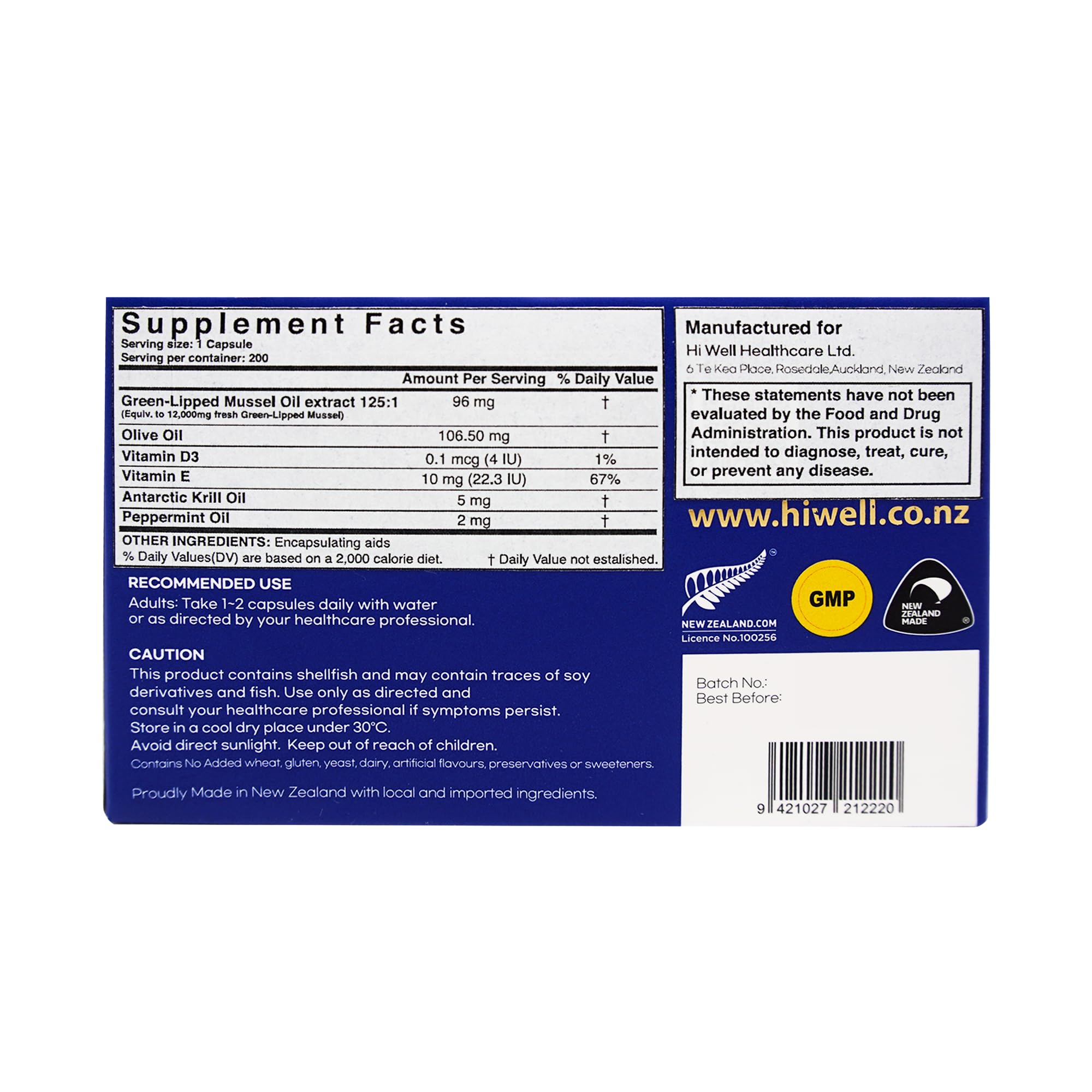 Hi Well quality seal showcases trusted New Zealand manufacturing standards.