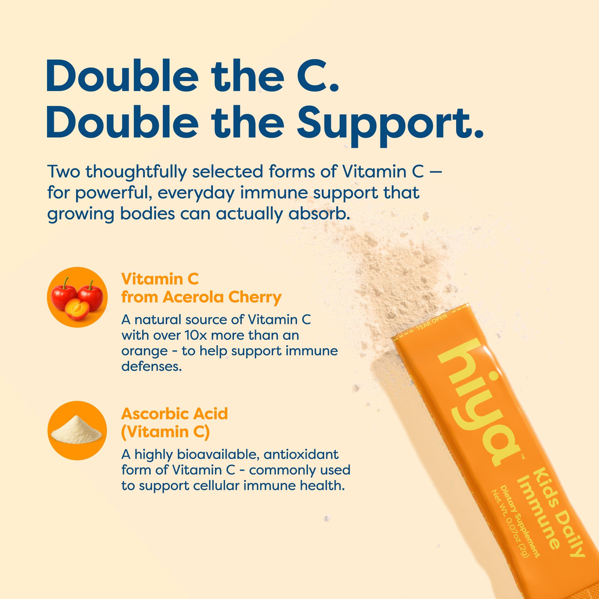 HIYA Kids Immune product with Clean Label Project certification.