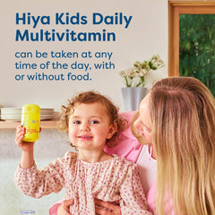 Hiya Kids sticker pack included with vitamins for a fun routine