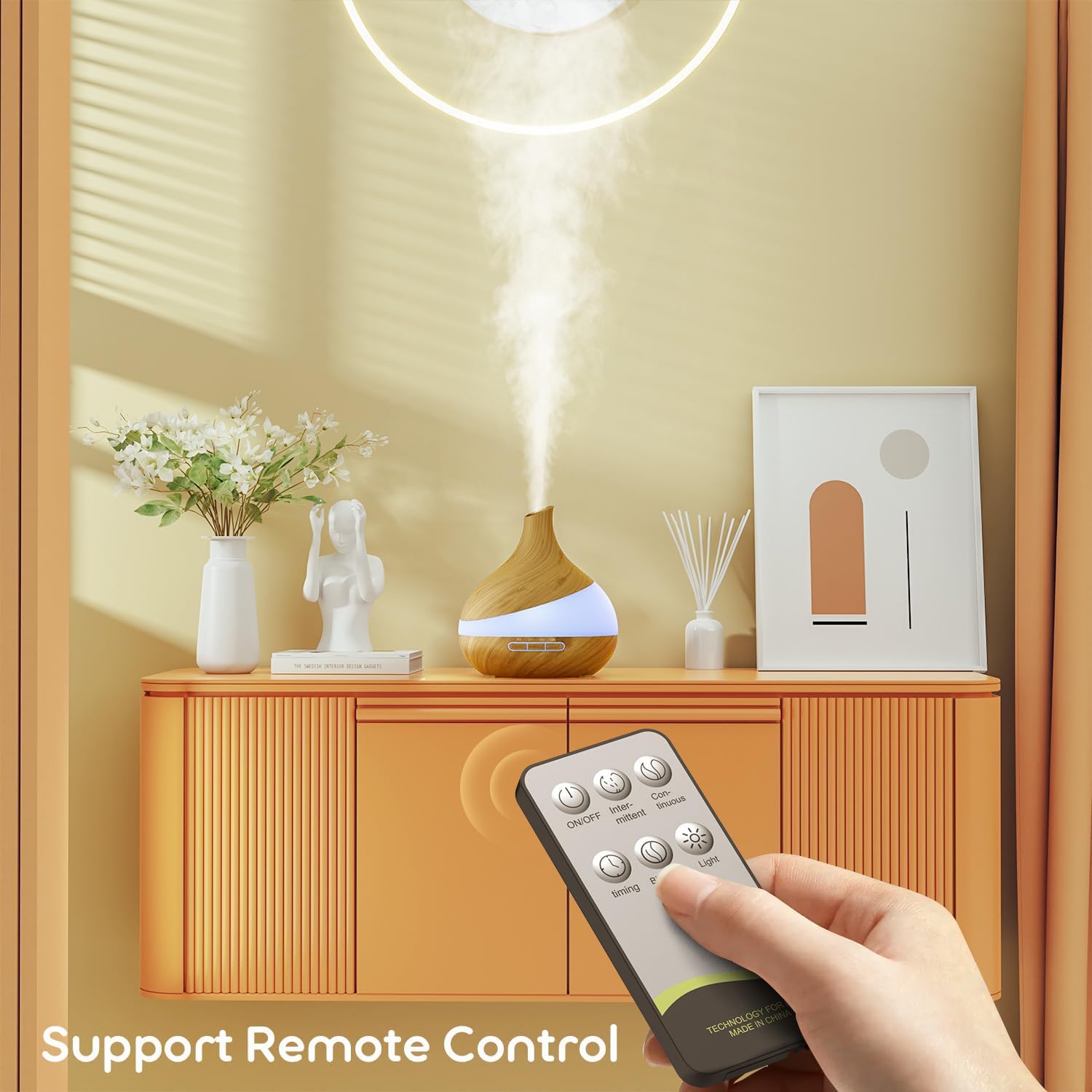 HJTHJT bedroom diffuser with soothing night light