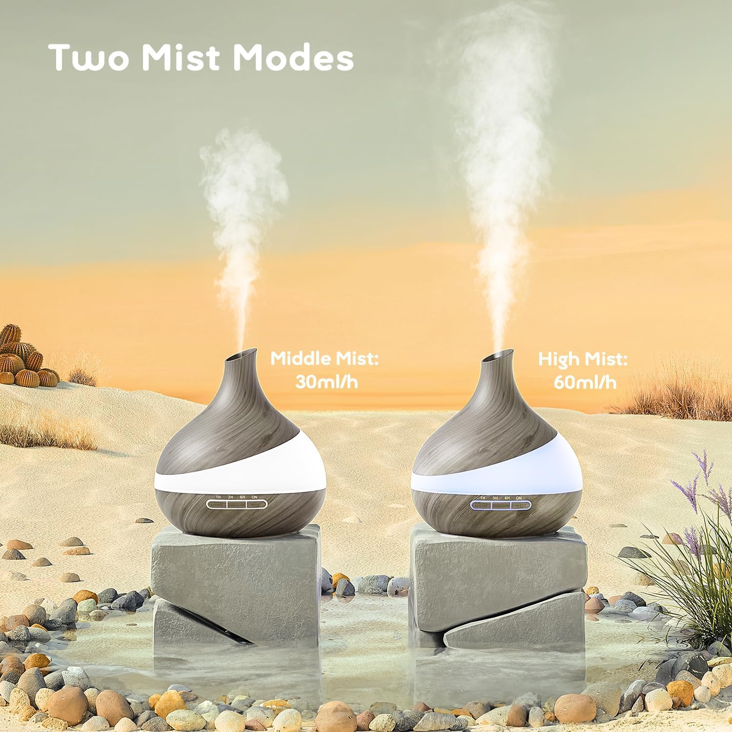 HJTHJT diffuser in bedroom setting emphasizes quiet operation and ambiance
