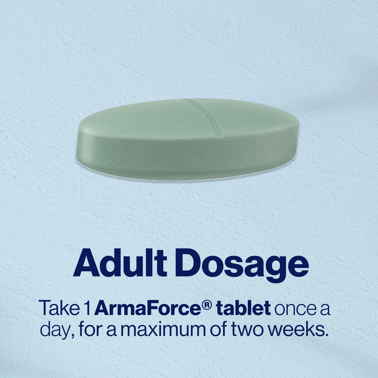HJZWTS ArmaForce bottle side view on counter suggests daily routine