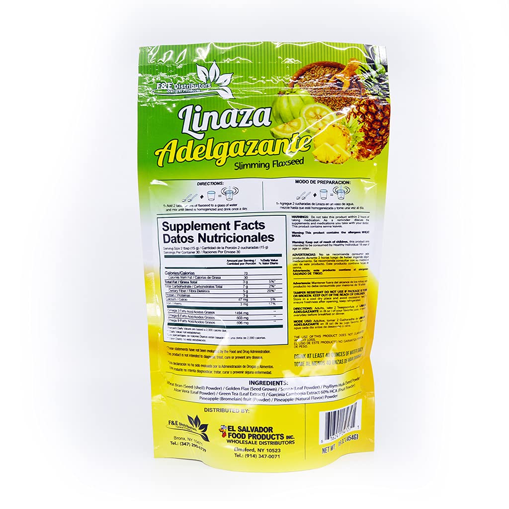 HJZWTS Slimming Flaxseed Powder being poured into a smoothie for quick fiber.