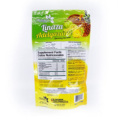 HJZWTS Slimming Flaxseed Powder being poured into a smoothie for quick fiber.