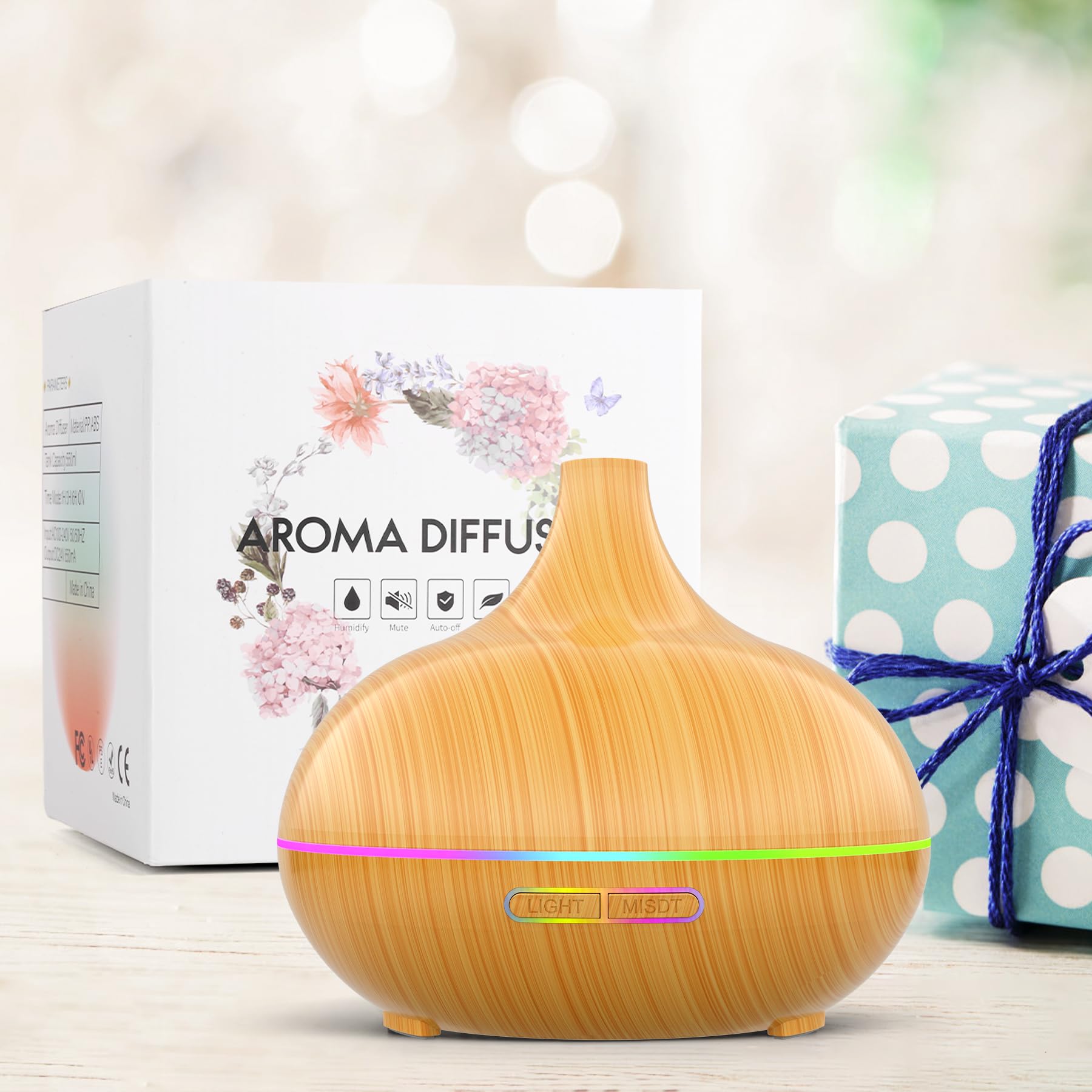 HLS Aroma Diffuser ultrasonic mist runs quietly during use