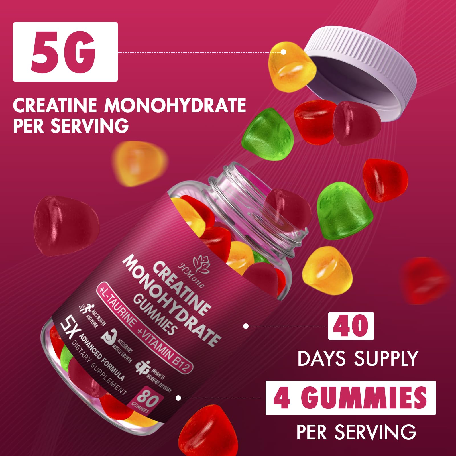 HMone 160-count bottle packaging for convenient storage and travel.